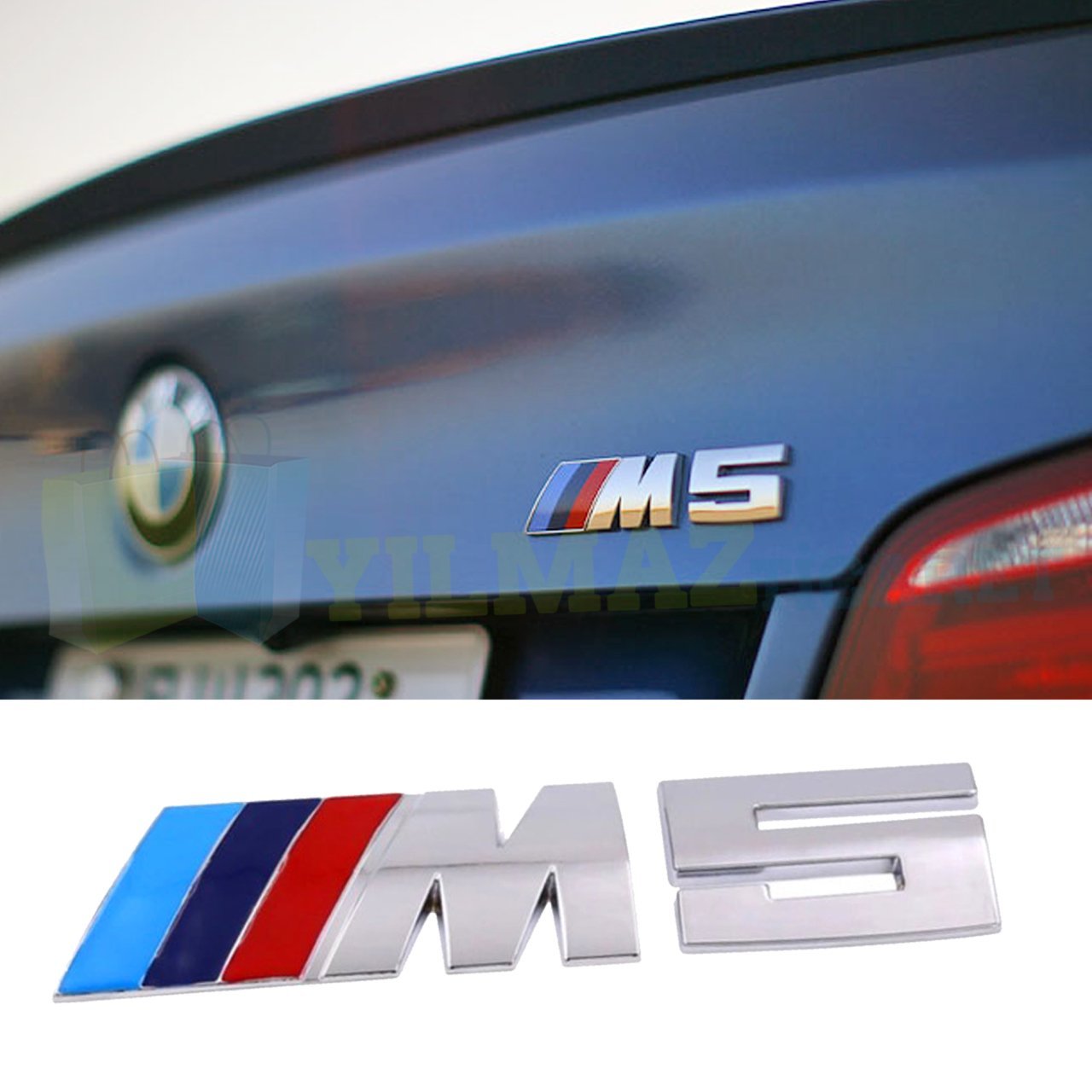 BMW M5 Metal Bagaj Logo Arma Amblem Paslanmaz Çelik
