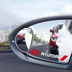 Hyundai Logo Yan Ayna Kapı Kolu Jant Yapıştırma Oto Sticker 4 Adet Araba Araç Etiket Çıkartma