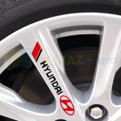 Hyundai Logo Yan Ayna Kapı Kolu Jant Yapıştırma Oto Sticker 4 Adet Araba Araç Etiket Çıkartma