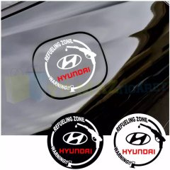 Hyundai Logo Arma Benzin Dizel Depo Kapağı Oto Sticker Yapıştırma Etiket 13 x 13 Cm