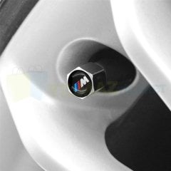 Bmw M Logo Anahtarlık Sibop Kapağı Set Paslanmaz Çelik Gümüş