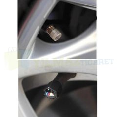 Bmw M Logo Anahtarlık Sibop Kapağı Set Paslanmaz Çelik Siyah Yüksek Kaliteli