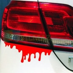 Kan Damlası Far Tampon Oto Sticker Etiket Yapıştırma 2 Adet