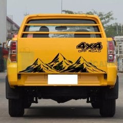 Off Road 4x4 Dağ Arka Bagaj Oto Sticker Etiket Yapıştırma 2 Parça