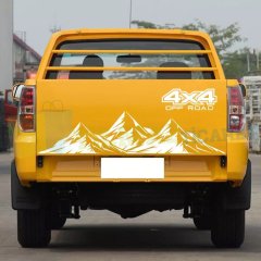 Off Road 4x4 Dağ Arka Bagaj Oto Sticker Etiket Yapıştırma 2 Parça