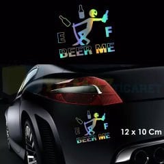 Beer Me Araba Yakıt Depo Kapağı Hologram Oto Sticker Aksesuar Yapıştırma Çıkartma Etiket 12 X 10 Cm