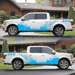 Off Road 4x4 Çamur Yan Kapı Oto Sticker Etiket Yapıştırma 1 Çift