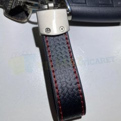 Volkswagen R Logo Arma Metal Deri Anahtarlık Yüksek Kalite