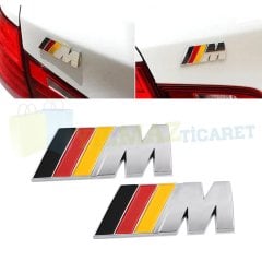 Bmw M Bagaj Logo Amblem Plastikl Krom