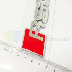 Audi RS6 Bagaj Logo Yazı Arma Amblem Paslanmaz Çelik Yüksek Kalite