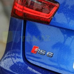 Audi RS6 Bagaj Logo Yazı Arma Amblem Paslanmaz Çelik Yüksek Kalite