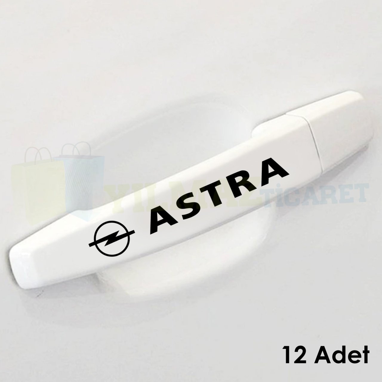 Opel Astra Logo Silecek Jant Ayna Kapı Kolu Oto Sticker Araba Yapıştırma Etiket