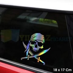 Kuru Kafa Renkli Hologram Araba Oto Sticker Etiket Yapıştırma Çıkartma Aksesuar 18 x 17 Cm