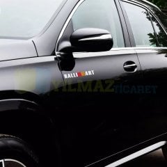 Mitsubishi Ralli Art Yan Kapı Oto Sticker Etiket Yapıştırma 2 Ad