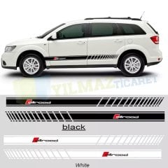 Audi Allroad Kapı Altı Şerit A4 A6 Oto Sticker Yapıştırma 1 Çift