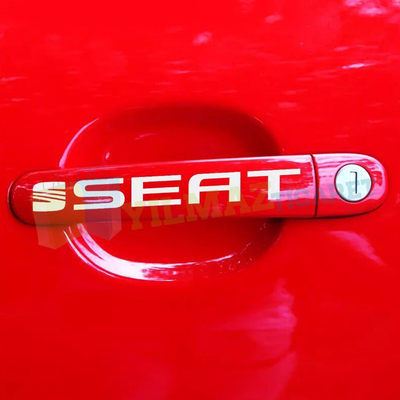 Seat Logo Kapı Kolu Jant Ayna Oto Sticker Yapıştırma Etiket 10 Ad