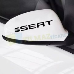 Seat Logo Kapı Kolu Jant Ayna Oto Sticker Yapıştırma Etiket 10 Ad