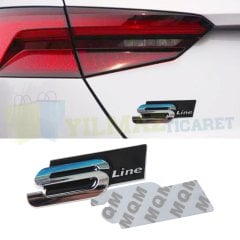 Audi S Line Bagaj Çamurluk Logo Arma Amblem A3 A4 Metal 1 Adet