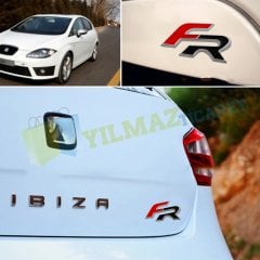 Seat Leon Ibiza Fr Logo Amblem Ön Arka Takım Paslanmaz Çelik