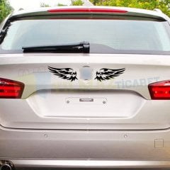 Kanat Oto Sticker Arma Ayna Bagaj Etiket Araba Yapıştırma 2 Adet