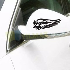 Kanat Oto Sticker Arma Ayna Bagaj Etiket Araba Yapıştırma 2 Adet