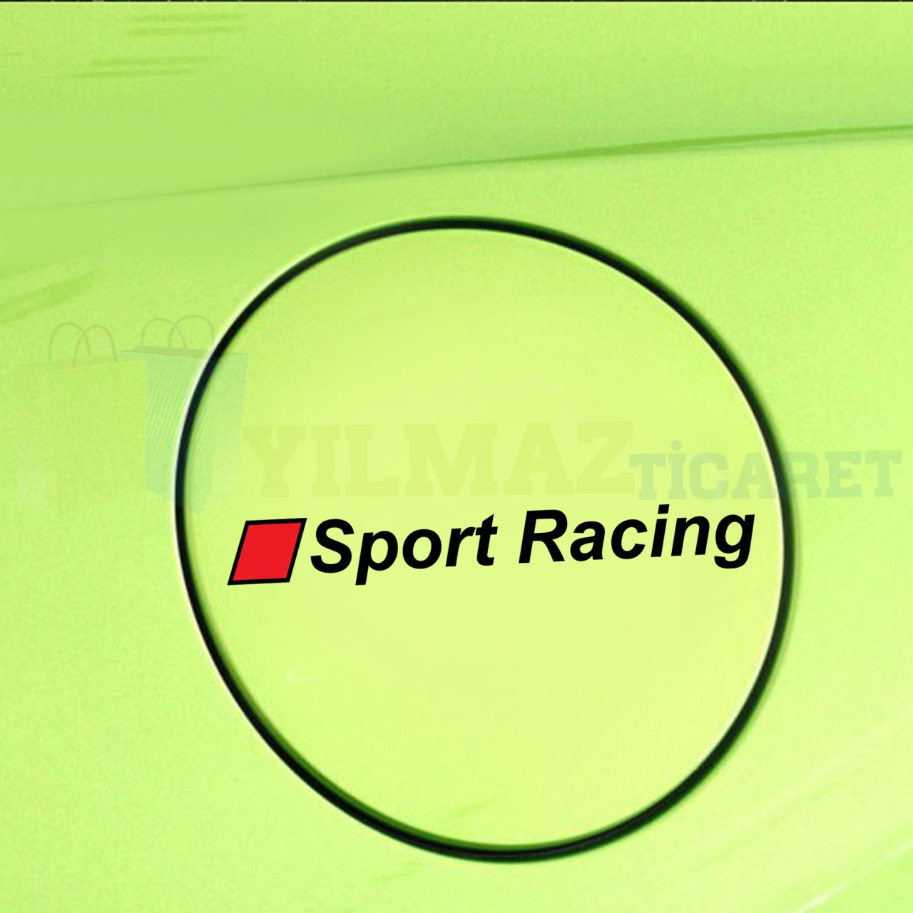 Audi Sport Racing Depo Kapağı Tampon Cam Oto Sticker Etiket Yapıştırma