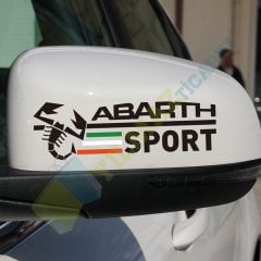 Fiat Punto Abarth Akrep Ayna Sticker Etiket Çıkartma 1 Çift Süper