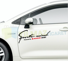Suzuki Sport Mind Kaput Far Tampon Oto Sticker Yapıştırma Etiket