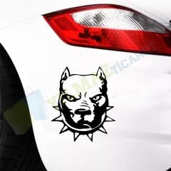 Pitbull Oto Sticker Araba Etiket Yapıştırma Süper Kaliteli Folyo