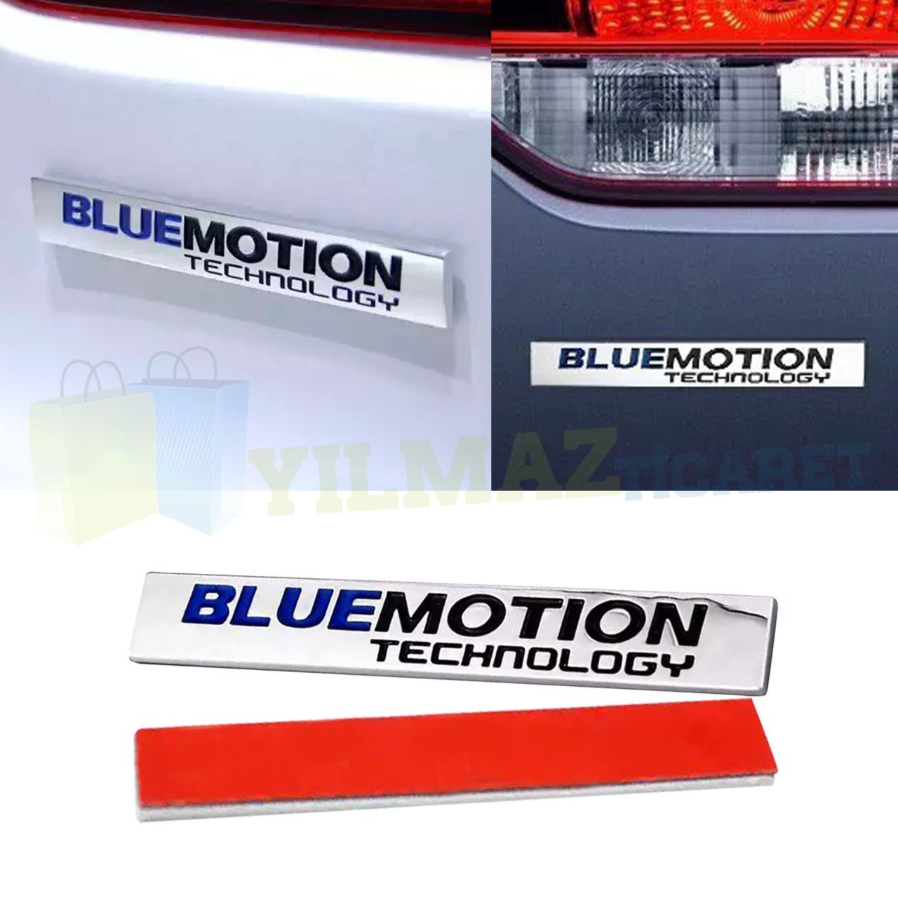 Volkswagen Bluemotion Bagaj Logo Arma Passat CC Tiguan Paslanmaz Çelik