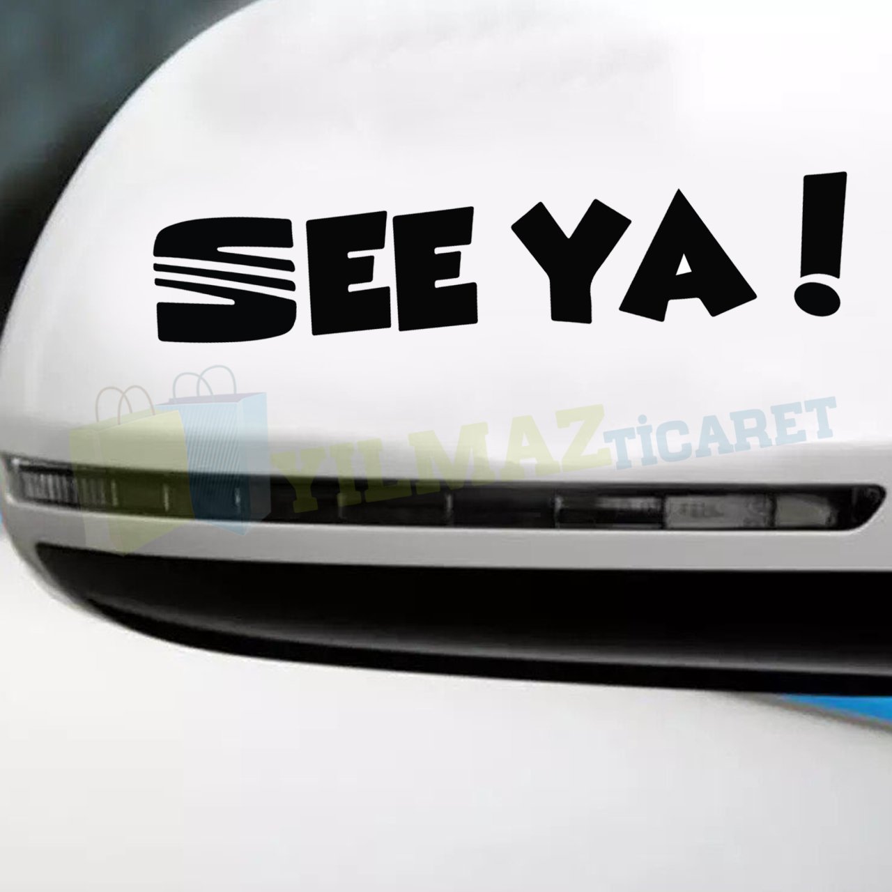 Seat Logo See Ya Yan Ayna Kaput Tampon Oto Sticker Yapıştırma 2Ad