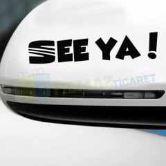Seat Logo See Ya Yan Ayna Kaput Tampon Oto Sticker Yapıştırma 2Ad