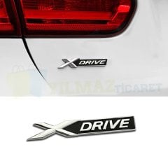 Bmw X Drive Yan Çamurluk Bagaj Logo Arma Amblem Yapıştırma Paslanmaz Çelik 1 Adet Yüksek Kalite