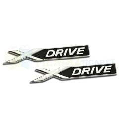 Bmw X Drive Yan Çamurluk Bagaj Logo Arma Amblem Yapıştırma Paslanmaz Çelik 1 Adet Yüksek Kalite