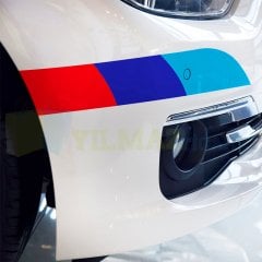 Bmw M Şerit Oto Sticker Bagaj Tampon Şerit Etiket Yapıştırma 2 Adet