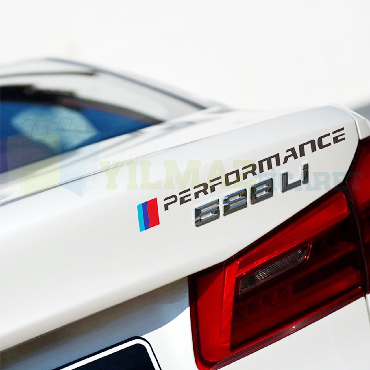 Bmw M Performance Bagaj Jant Tampon Oto Sticker Yapıştırma Etiket Araç Çıkartma Araba 2 Adet