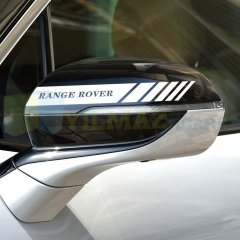 Range Rover Dikiz Yan Ayna Kapağı Oto Şerit Sticker Araba Etiket Araç Yapıştırma 3 Çift