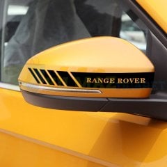 Range Rover Dikiz Yan Ayna Kapağı Oto Şerit Sticker Araba Etiket Araç Yapıştırma 3 Çift