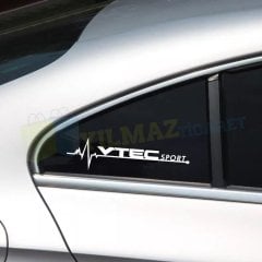 Honda Vtec Typer Civic Kalp Atış Ritim Oto Sticker Yapıştırma 2 Adet