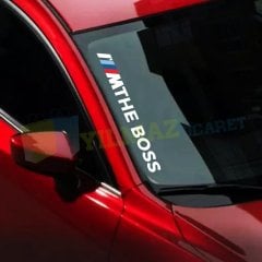 Bmw M I The Boss Ön Cam Oto Sticker Etiket Yapıştırma 2 Ad