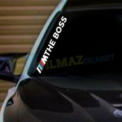 Bmw M I The Boss Ön Cam Oto Sticker Etiket Yapıştırma 2 Ad