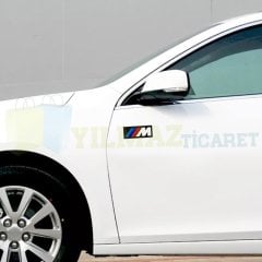 Bmw M Logo Depo Kapağı Bagaj Tampon Oto Sticker Yapıştırma 2 Adet