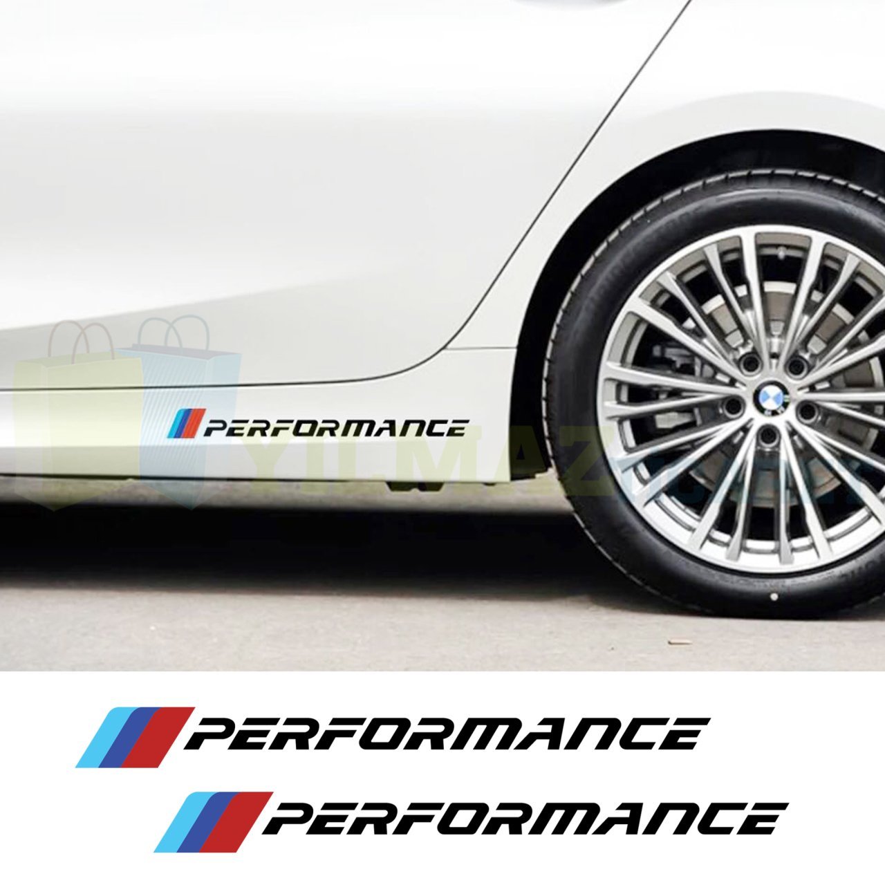Bmw M Performance Marşpiyel Kaput Tampon Sticker Yapıştırma 2 Ad