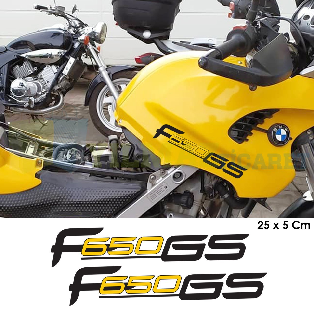 Bmw F650 GS Motosiklet Araba Oto Etiket Çıkartma Motor 2 Ad