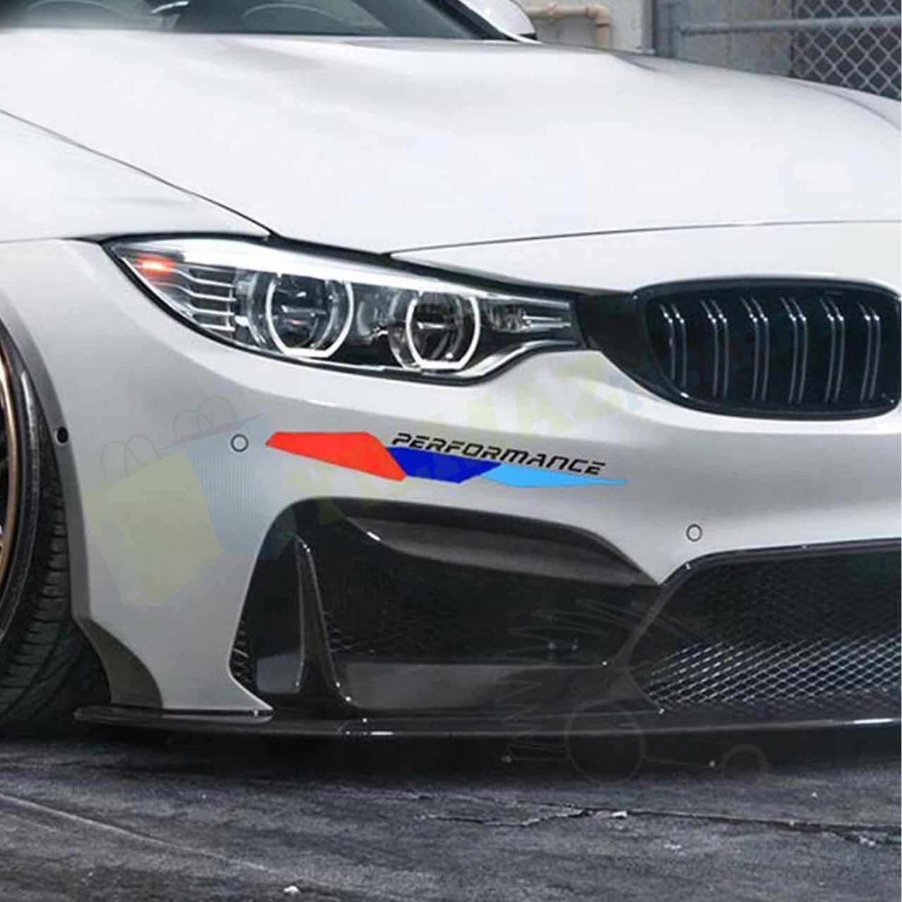 Bmw M Performance Tampon Çamurluk Sticker Yapıştırma 1 Çift