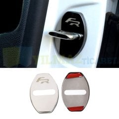 Seat Fr Logo Kapı Kilidi Karşılığı Arma Amblem Paslanmaz Çelik 2 ADET