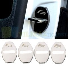 Seat Fr Logo Kapı Kilidi Karşılığı Arma Amblem Paslanmaz Çelik 2 ADET