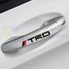 Toyota TRD Kapı Kolu Jant Silecek Oto Sticker Yapıştırma 6 Adet