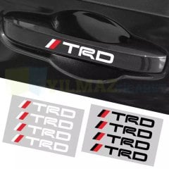 Toyota TRD Kapı Kolu Jant Silecek Oto Sticker Yapıştırma 6 Adet