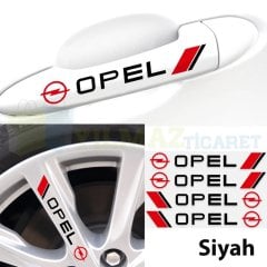 Opel Logo Kapı Kolu Jant Tampon Oto Sticker Yapıştırma 4 Adet